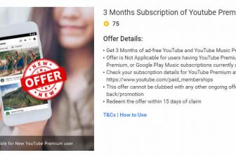 Flipkart Youtube Premium Offer