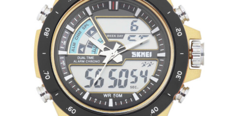 Skmei Men Black Analogue & Digital Chronograph Watch