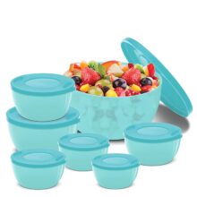 Fresh Plastic Bowl Package Container, Set of 7