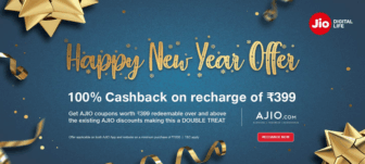 Jio Happy New Year Offer 2019: Here’s How To Avail Your 100% Cashback!