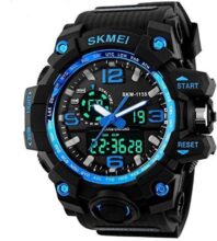 Skmei Blue Multifunctional Waterproof Sports Watch For Men