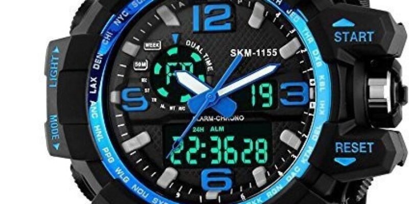 Skmei Blue Multifunctional Waterproof Sports Watch For Men